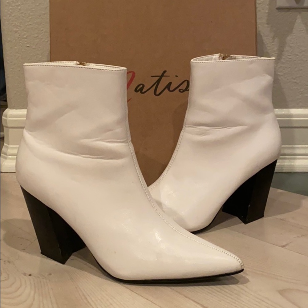 Matisse white booties